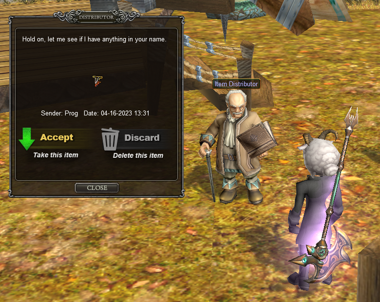 Interface de retirada de itens